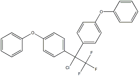 1-Chloro-1,1-bis(4-phenoxyphenyl)-2,2,2-trifluoroethane 结构式