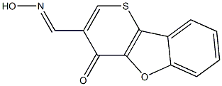 3-[(Hydroxyimino)methyl]-4H-thiopyrano[3,2-b]benzofuran-4-one Structure