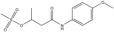 3-(Methylsulfonyloxy)-N-(4-methoxyphenyl)butyramide