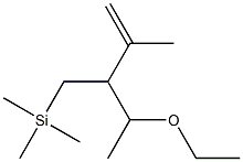 (3-エトキシ-2-イソプロペニルブチル)トリメチルシラン 化学構造式