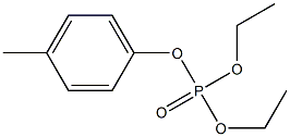 Phosphoric acid diethyl 4-methylphenyl ester Struktur
