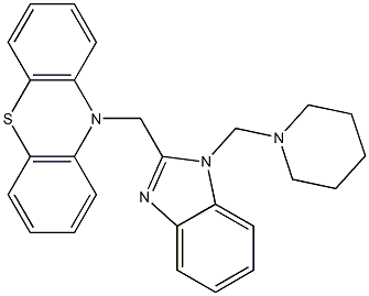 1-Piperidinomethyl-2-(10H-phenothiazin-10-ylmethyl)-1H-benzimidazole