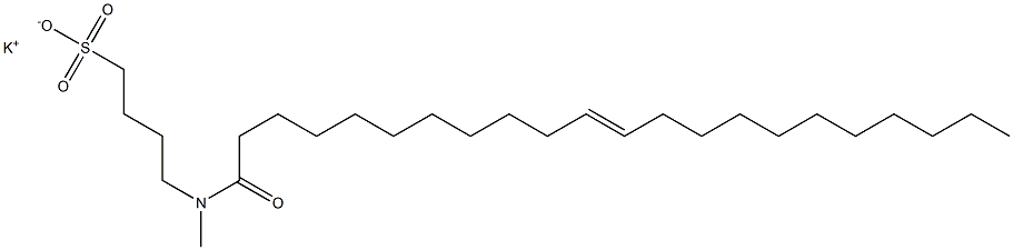 4-[N-(1-Oxo-11-docosen-1-yl)-N-methylamino]-1-butanesulfonic acid potassium salt Struktur