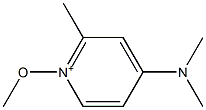4-(Dimethylamino)-2-methyl-1-methoxypyridinium Struktur