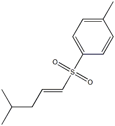 (E)-4-Methyl-1-pentenyl 4-methylphenyl sulfone 结构式