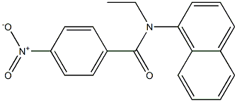 N-Ethyl-N-(1-naphtyl)-4-nitrobenzamide Structure