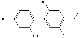  4',5'-Diethyl-1,1'-biphenyl-2,2',4-triol