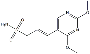 3-(2,4-Dimethoxypyrimidin-5-yl)-2-propene-1-sulfonamide Struktur