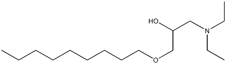 1-Diethylamino-3-nonyloxy-2-propanol,,结构式