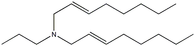 N-Propyl-N,N-di(2-octenyl)amine Structure