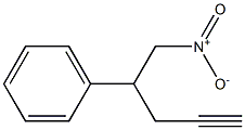 5-ニトロ-4-フェニル-1-ペンチン 化学構造式
