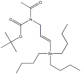 (2E)-3-Tributylstannyl-N-(tert-butoxycarbonyl)-N-acetyl-2-propen-1-amine|