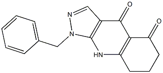 1-Benzyl-6,7,8,9-tetrahydro-4H-pyrazolo[3,4-b]quinoline-4,5(1H)-dione Structure