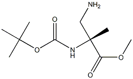 (R)-2-(Aminomethyl)-2-[[(tert-butyloxy)carbonyl]amino]propanoic acid methyl ester|