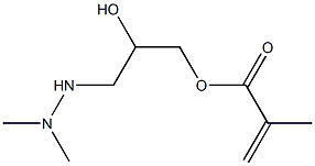 1,1-Dimethyl-2-(2-hydroxy-3-methacryloyloxypropyl)hydrazine Struktur