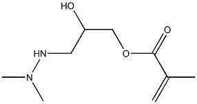 1,1-Dimethyl-2-(2-hydroxy-3-methacryloyloxypropyl)hydrazine Structure