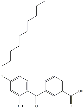 3-(4-Decyloxy-2-hydroxybenzoyl)benzoic acid,,结构式