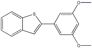 2-(3,5-Dimethoxyphenyl)benzo[b]thiophene Struktur