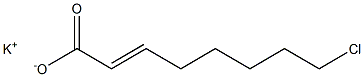 8-Chloro-2-octenoic acid potassium salt Structure