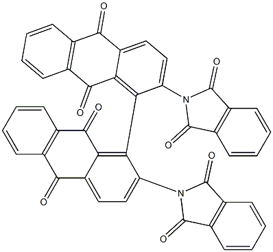 2,2'-Di(1,3-dioxoisoindolin-2-yl)-1,1'-bianthraquinone Structure