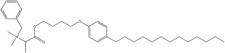 N,N-Dimethyl-N-benzyl-N-[1-[[4-(4-tridecylphenyloxy)butyl]oxycarbonyl]ethyl]aminium