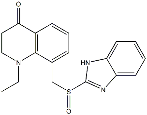 1-Ethyl-2,3-dihydro-8-(1H-benzimidazol-2-ylsulfinylmethyl)quinolin-4(1H)-one