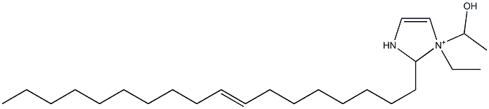 1-エチル-1-(1-ヒドロキシエチル)-2-(8-オクタデセニル)-4-イミダゾリン-1-イウム 化学構造式