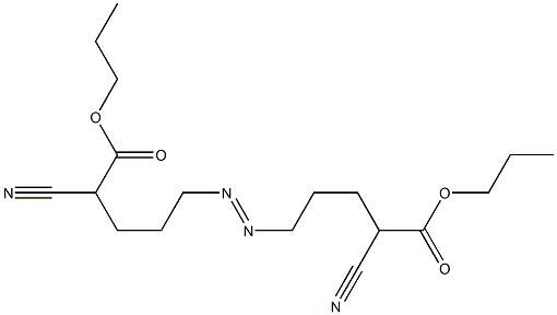 5,5'-Azobis(2-cyanovaleric acid)dipropyl ester Structure