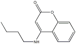 4-[Butylamino]-2H-1-benzopyran-2-one Struktur