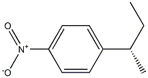 (+)-1-[(S)-sec-ブチル]-4-ニトロベンゼン 化学構造式