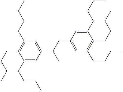 5,5'-(1,2-Propanediyl)bis(1,2,3-tributylbenzene) Structure