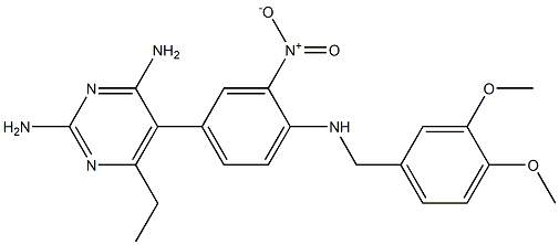 2,4-Diamino-6-ethyl-5-(3-nitro-4-[(3,4-dimethoxybenzyl)amino]phenyl)pyrimidine