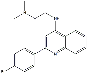 4-(2-Dimethylaminoethylamino)-2-(4-bromophenyl)quinoline,,结构式