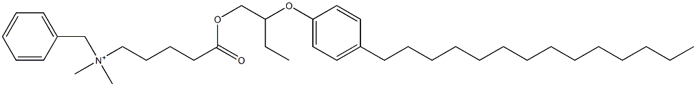  N,N-Dimethyl-N-benzyl-N-[4-[[2-(4-tetradecylphenyloxy)butyl]oxycarbonyl]butyl]aminium