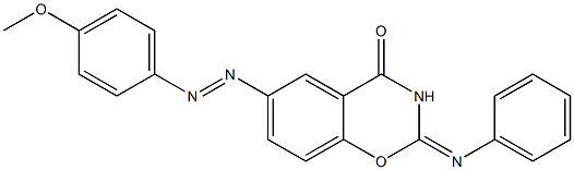  2,3-Dihydro-6-(4-methoxyphenylazo)-2-(phenylimino)-4H-1,3-benzoxazin-4-one