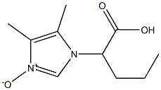 2-[(4,5-Dimethyl-1H-imidazole 3-oxide)-1-yl]pentanoic acid 结构式