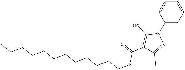 1-Phenyl-3-methyl-5-hydroxy-1H-pyrazole-4-dithiocarboxylic acid dodecyl ester|