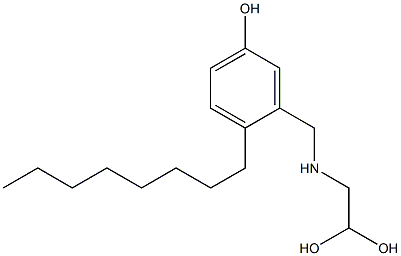 3-[(2,2-Dihydroxyethyl)aminomethyl]-4-octylphenol|