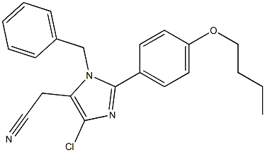 1-Benzyl-2-(4-butyloxyphenyl)-4-chloro-1H-imidazole-5-acetonitrile