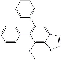 5-Phenyl-6-phenyl-7-methoxybenzofuran Struktur