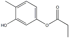 Propanoic acid 3-hydroxy-4-methylphenyl ester 结构式