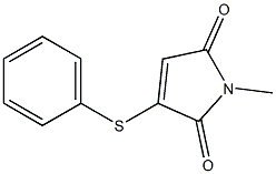 3-Phenylthio-1-methyl-1H-pyrrole-2,5-dione Struktur