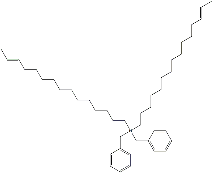 Di(13-pentadecenyl)dibenzylaminium,,结构式