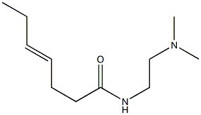 N-[2-(ジメチルアミノ)エチル]-4-ヘプテンアミド 化学構造式