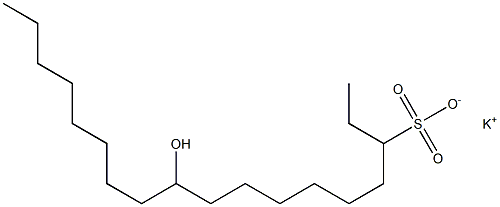 10-Hydroxyoctadecane-3-sulfonic acid potassium salt|