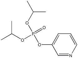 Phosphoric acid diisopropyl 3-pyridyl ester Structure