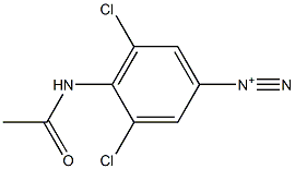 4-Acetylamino-3,5-dichlorobenzenediazonium,,结构式