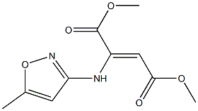 2-[(5-Methylisoxazol-3-yl)amino]fumaric acid dimethyl ester,,结构式