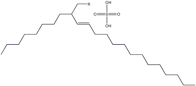 Sulfuric acid 2-octyl-3-hexadecenyl=potassium ester salt 结构式