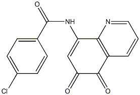 8-[(4-Chlorobenzoyl)amino]quinoline-5,6-dione 结构式